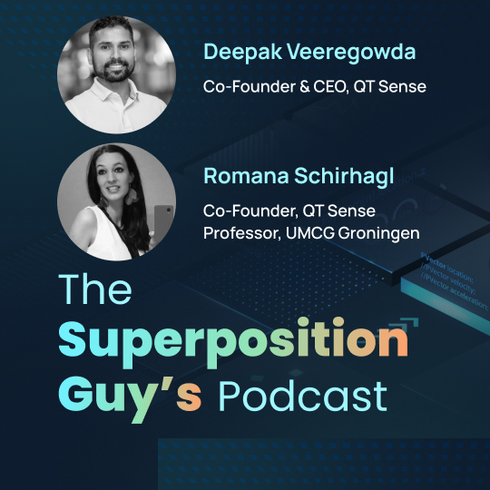 Romana Schirhagl, co-founder, and Deepak Veeregowda, CEO of QT Sense